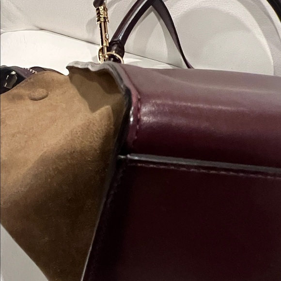 Celine trapeze medium, suede, olive black and brown - Picture 8 of 10